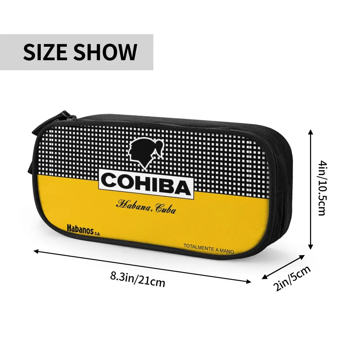 Cuban Cohiba Cigars Pencil Cases Large Storage Pen Bags Pen Box Pencil Pouch For Boys Girls Students Stationery School Office