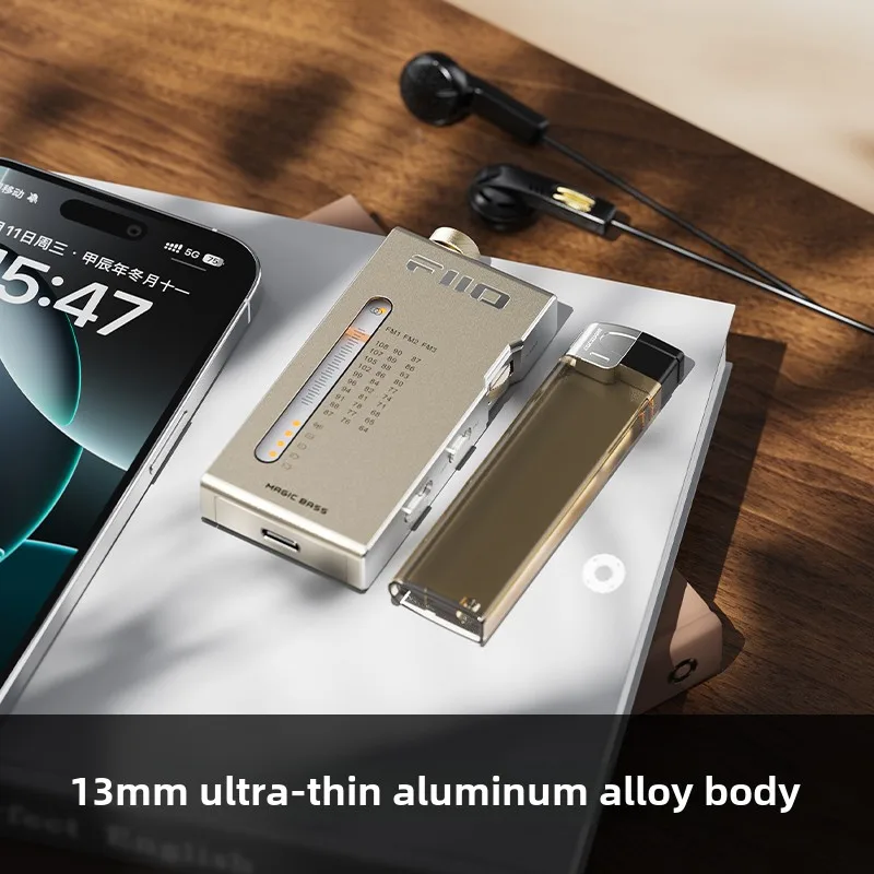 FiiO RR11 المحمولة HiFi راديو FM استقبال التناظرية PVR ضبط تعزيز باس ثلاثية الأبعاد الصوت المحيطي 64-108 ميجا هرتز تغطية كاملة النطاق