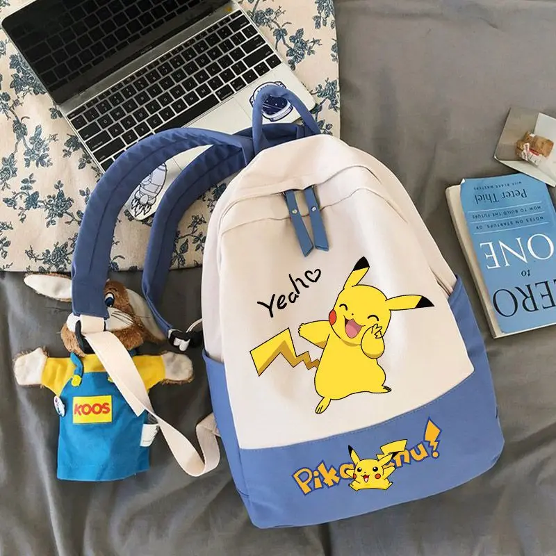

New anime peripheral Pikachu single shoulder backpack super cute, high appearance, durable handheld backpack, student gift