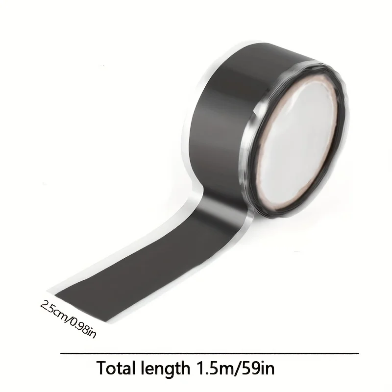 Waterproof Silicone Repair Tape 2.5cm*1M Self Fusing Leak Proof Seal Tape for Water Pipe Hose Repair Emergency Bonding