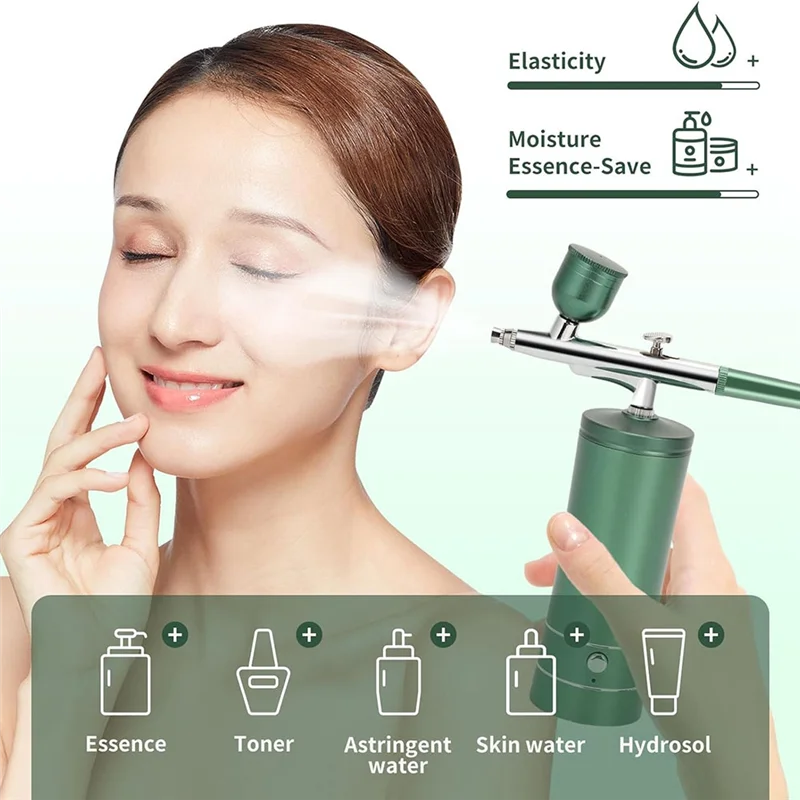 A97G Upgraded Airbrush Set With Air Compressor Cordless Automatic Airbrush Set Handheld Rechargeable Airbrush For Makeup Durable