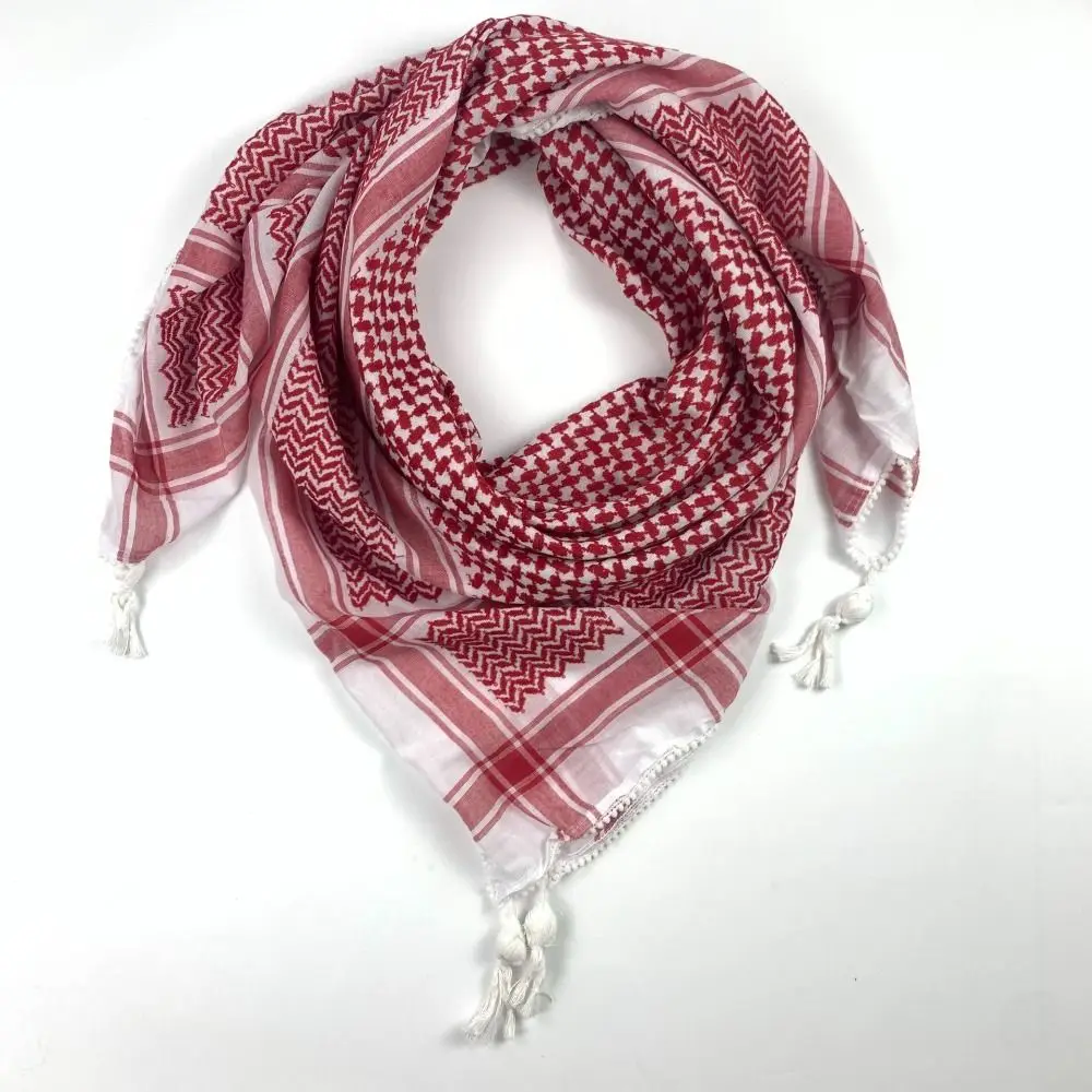 Hot Traditional Palestinian Scarf Keffiyeh Woven with Classic Patterns Kufiya Shemagh Scarf Men Women