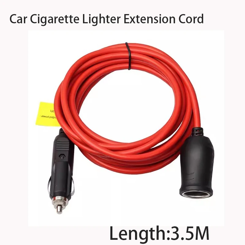 3.5M 15A Car Cigarette Lighter Extension Cord 12V 24V Car Charger Cigar Lighter Plug Cable Female Socket Adapter Accessories