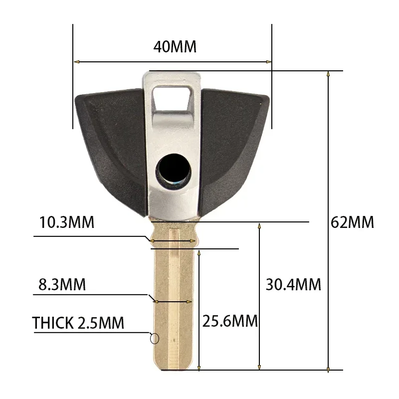 Clé de moto vierge non coupée, BMW F650GS F800GS S1000RR F650 F800 R1200 R1150 R ST GS RT ST F800