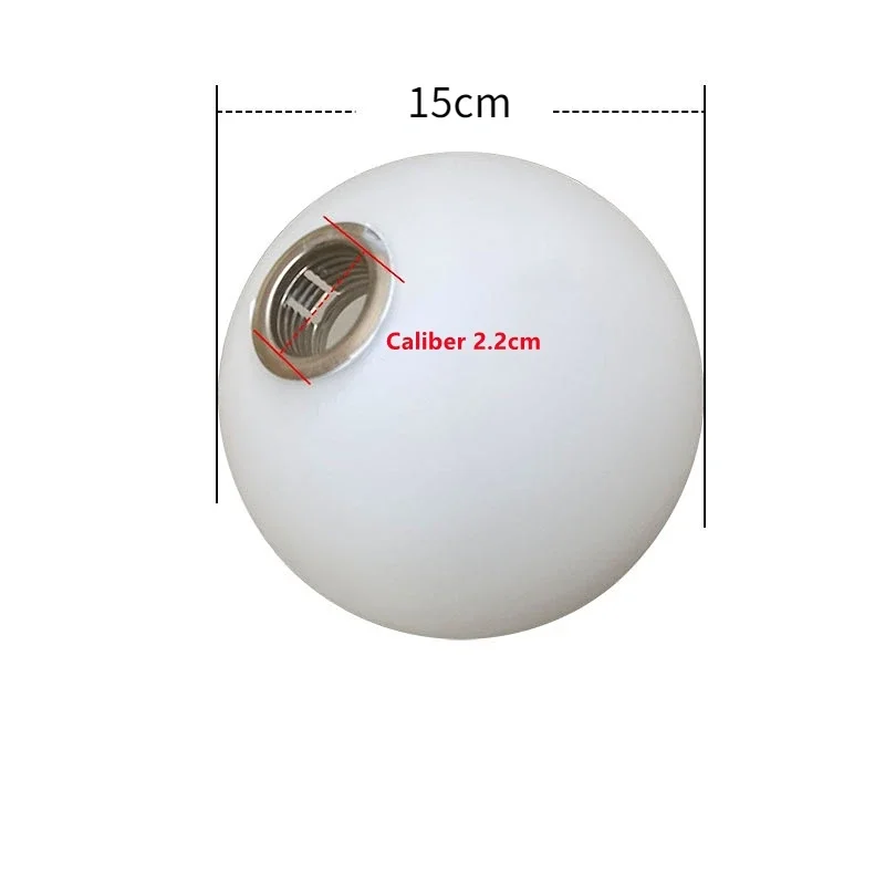 G9 Ball Glass Lampshade Modern Simple Glass Fittings Milky White Transparent 12/15/20cm Glass Cover Chandelier Glass Fittings