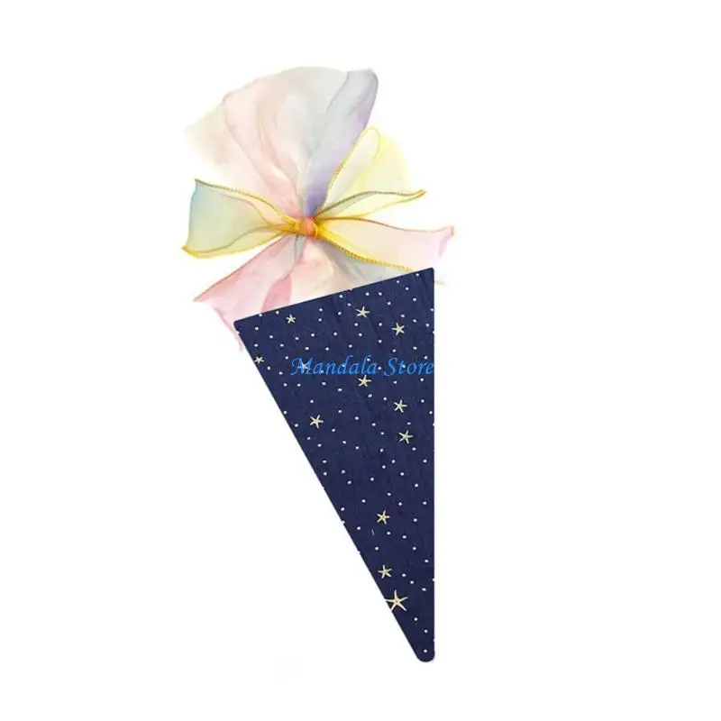 Bolsa envasado regalo decorativo cono helado U2JC para estudiantes