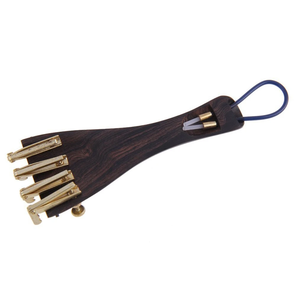 B93B-1Set الصلب الأساسية E A D G سلاسل الكمان للحجم الكامل 4/4 و 4X خشب الأبنوس الطبيعي 4/4 أوتاد الكمان ، مسند الذقن Chinrest