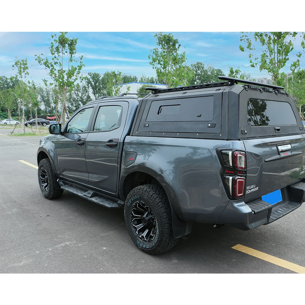 4wd pickup truck anti rusted aluminum canopy for Isuzu D-max hardtop tonneau cover waterproof top camper