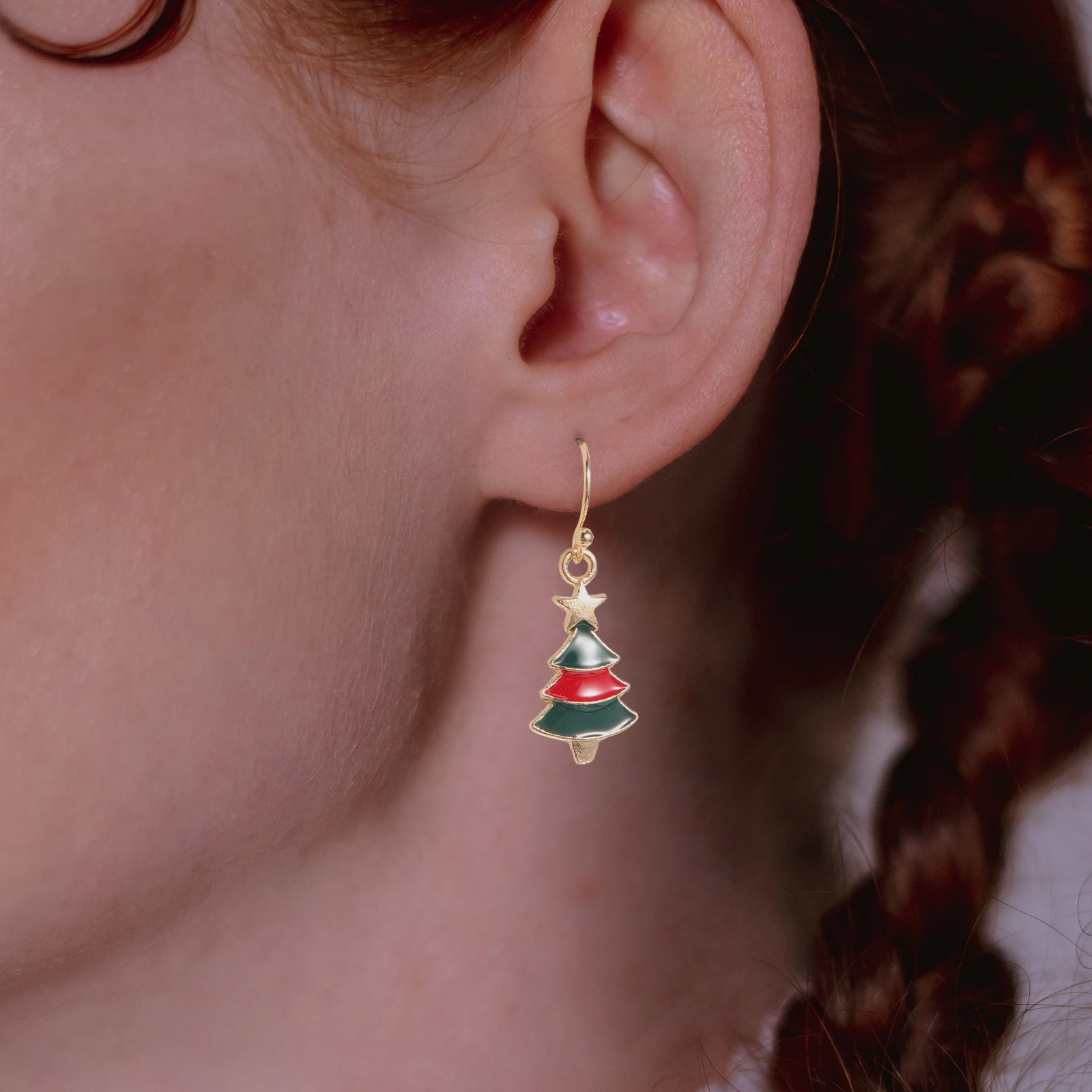 Set di orecchini natalizi per donne e ragazze, decorazioni festive per le orecchie pendenti in lega, accessori per festival regalo di gioielli alla moda