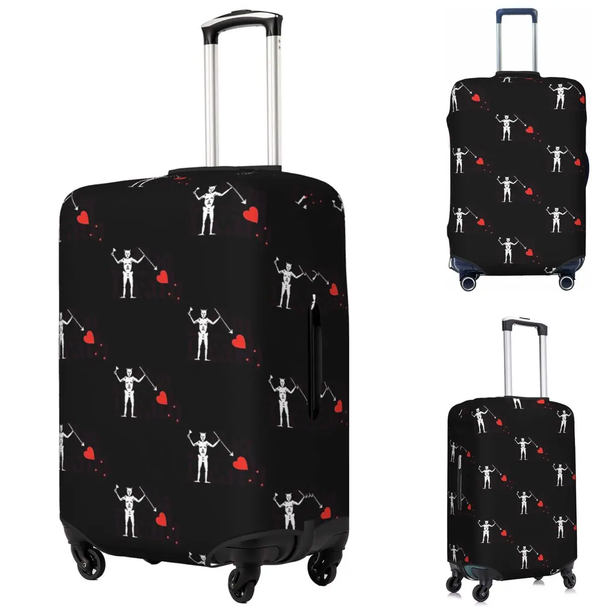 

Our Flag Means Death Blackbeard Suitcase Cover Protection Elastic Travel Luggage Protector Covers for 18-32 Inch