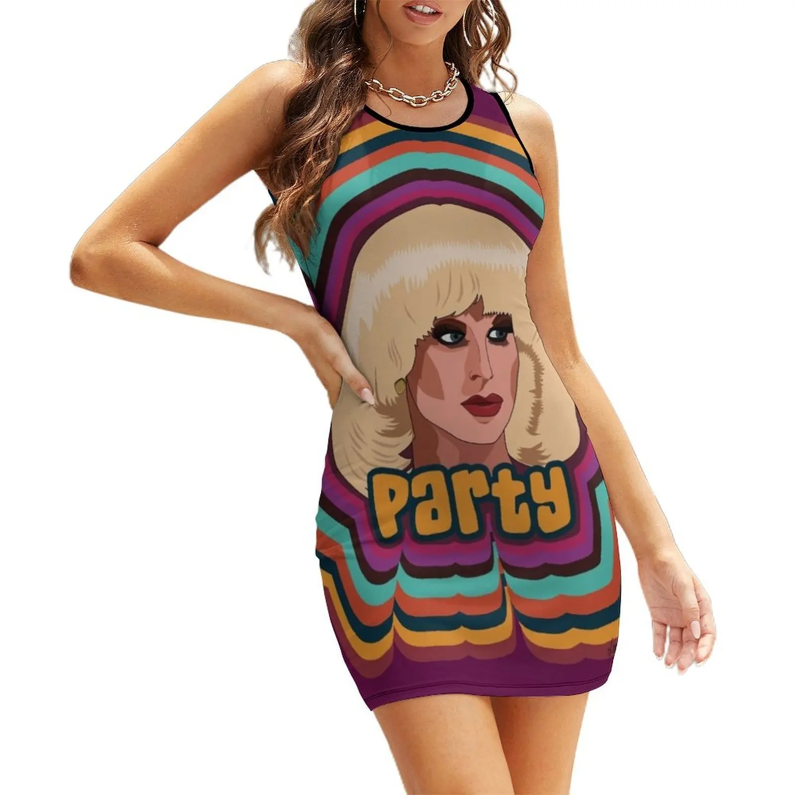 

Katya Zamolodchikova - Party Sleeveless Sundress Woman dresses women's clothing trend 2025 dresses summer woman 2025