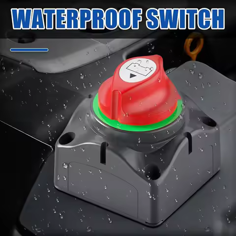 Battery Disconnect Switch 12V 48V RV Car Marine Battery Switch Copper Battery Cut Off Switch for Boat ATV UTV Vehicles