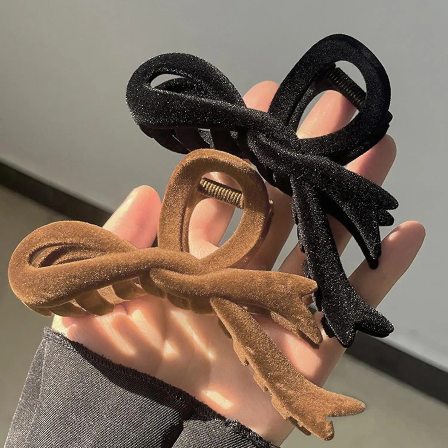 Garra de cabelo em forma de arco de fita vintage para mulheres ornamento de cabelo suporte de cabelo traseiro clipe de garra grampo de cabelo moda acessórios de cabelo