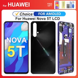 AMOLED For HUAWEI Nova 5T For Honor 20 YAL-L21 L61 L71 L61D LCD Display Touch Screen Digitizer Assembly Replacement