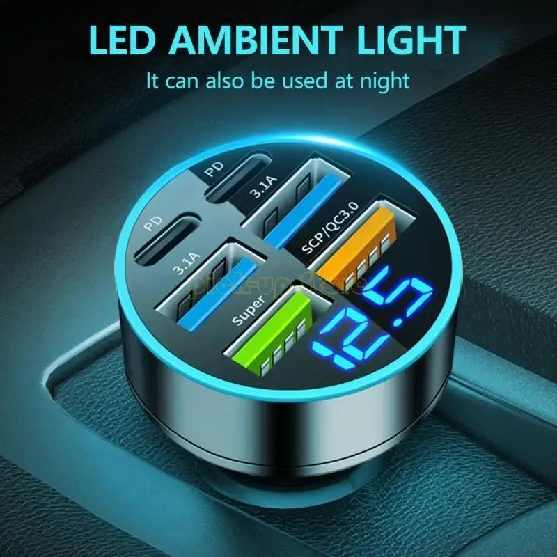 Q5WA Reiche Schnittstellen schneller Auto-Ladeadapter für 12V-24 V-Autokontrollen Motorräder