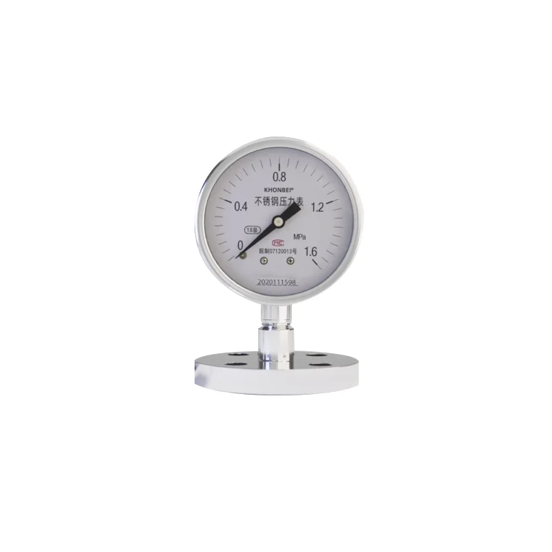 Flange/Thread Type Pressure Gauge for Oil Water Liquid Anti-Corrosion