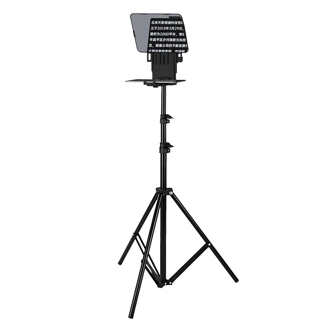

2026 TYSTVideo Universal Mobile Phone Tablet And Pad Prompting Teleprompter With Mobile Phone Or DSLR Camera Shooting