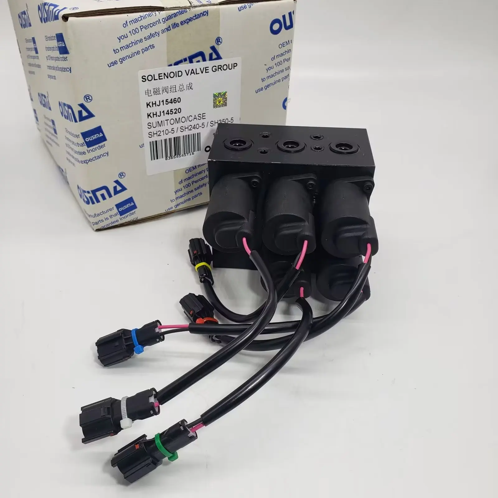 

OUSIMA Excavator Solenoid Valve Group KHJ15460 KHJ14520 for SUMITOMO/CASE SH210-5 SH240-5 SH350-5
