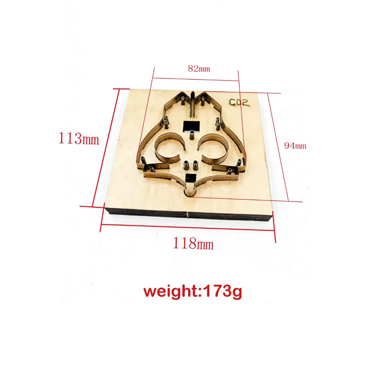 Leather Cutting Die, Mouse/Rat Shape Leathercraft Die Cut Template, DIY Handmade Leather Tool for Keyring Pendant Making