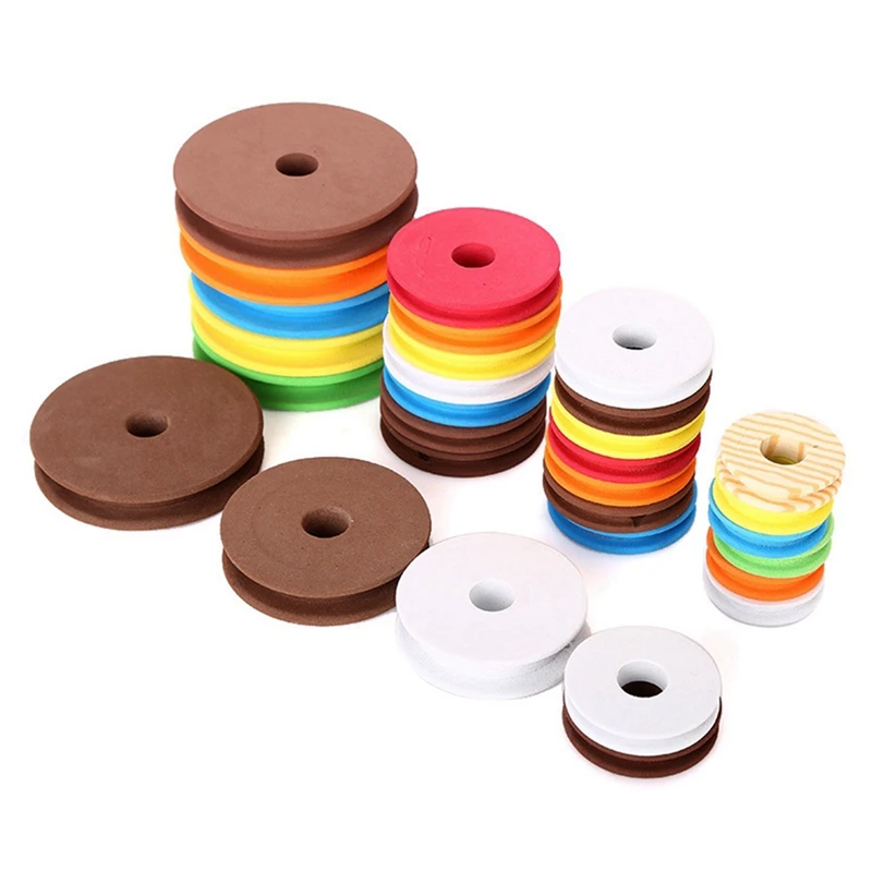 100PCS Round Spools Foam Big Spool Fishing Reel Spool Fishing Spools Fishing Tackle Random Color Foam