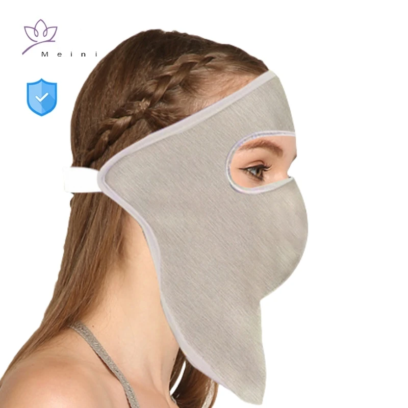 Electromagnetic radiation protective 50% silver fiber face mask cell phone, air conditioners EMR shielding modal face masks