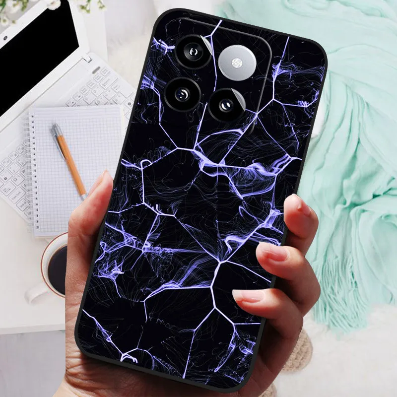 For Xiaomi 14 Pro Case Marble Phone Cover Soft Silicone Shockproof TPU Funda For Xiaomi 14 Capa 14Pro Cute Printing Protection