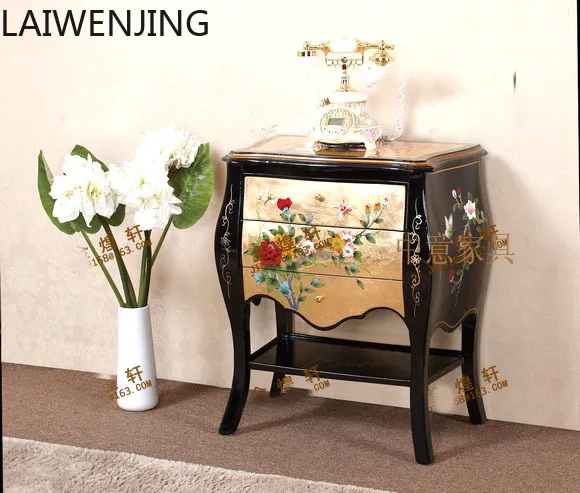 

SGF new Chinese furniture antique bedside table butterfly side table