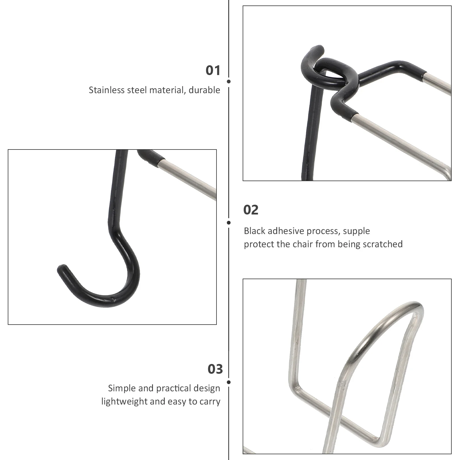 

Multifunction Cup Hook Stainless Steel Cup Holder for Tent Camping Supply Outdoor Hiking Fishing Chair Accessory