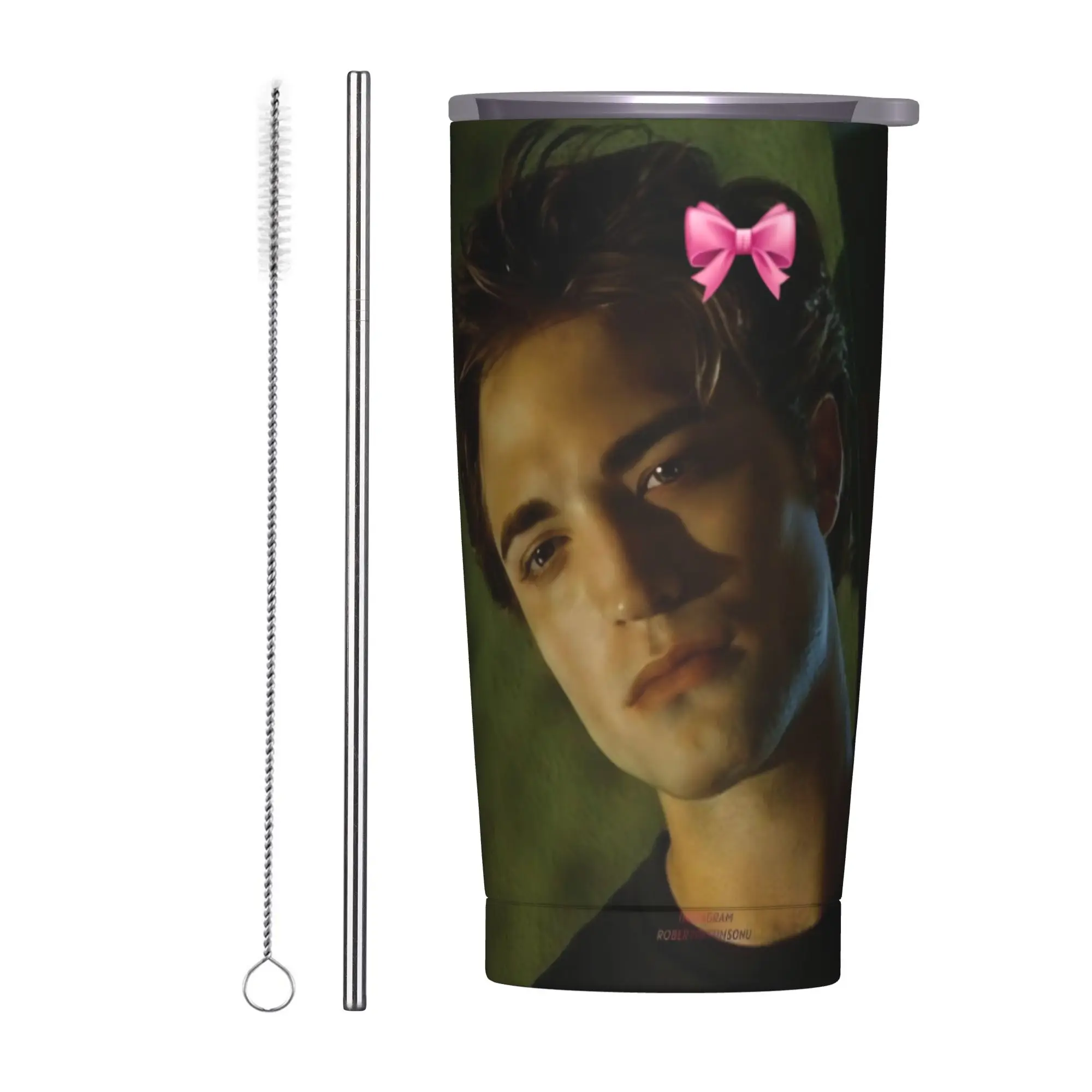 Edwards Cullen  Insulated Tumbler with Lid  Vacuum Thermal Mug Outdoor Portable Car Bottle Cup 20oz