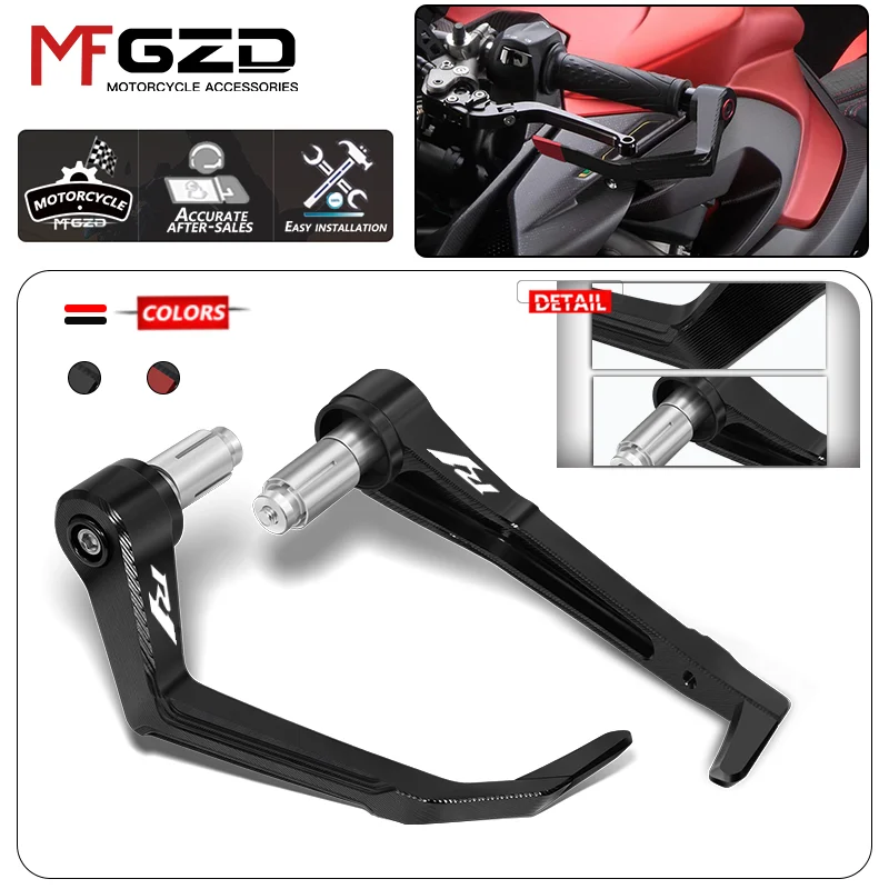 

7/8" 22mm Universal Handguard Motorcycle Accessories For YZF R1 R1M R3 R25 R15 CNC Brake Clutch Lever Hand Guard Protector 2026