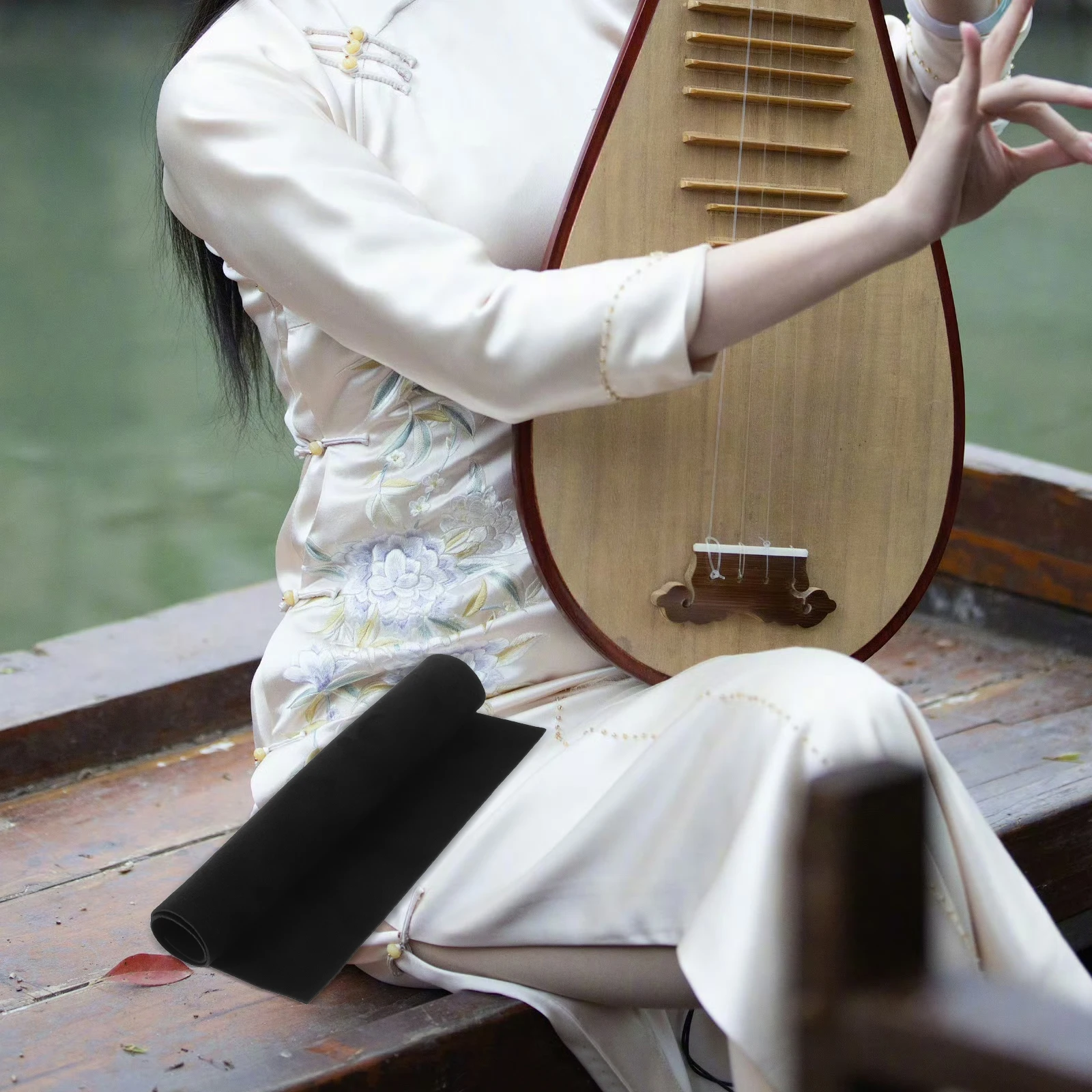 

Musical Instrument Anti-slip Gasket Cowhide Erhu Cushion Play Mat Guitar Accessories Non-slip Cello Mat Yueqin Pad Small Erhu