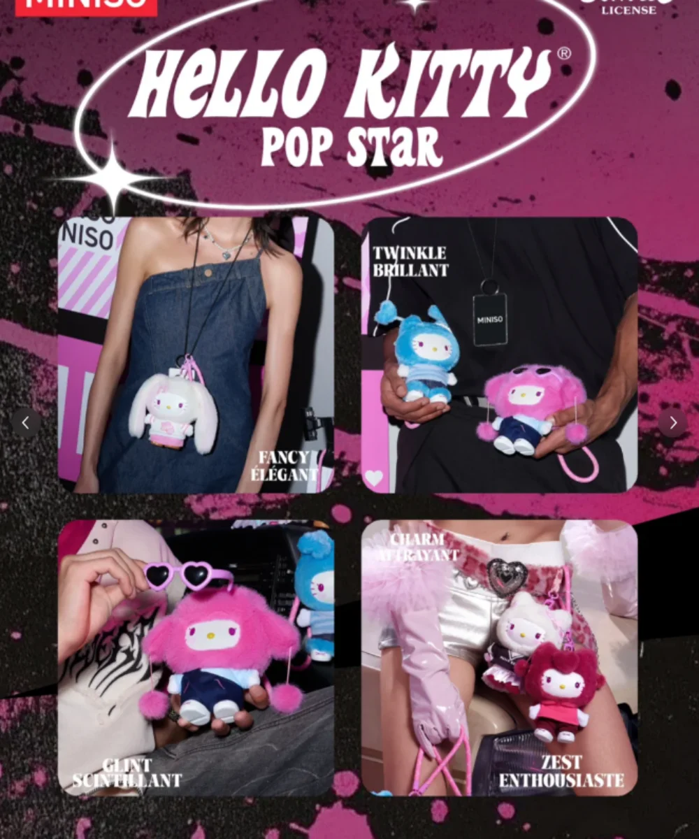 Scatola cieca Hello Kitty Figura di gatto carino HelloKitty Peluche Bambola in vinile Scatola misteriosa Figure anime Collezione di cartoni animati Modello giocattolo