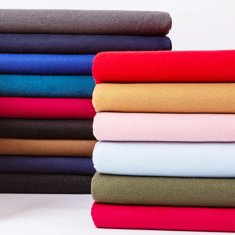 Thickened double sided Imitation wool cashmere fabric tweed cloth soft winter clothing DIY coat material 150*50cm