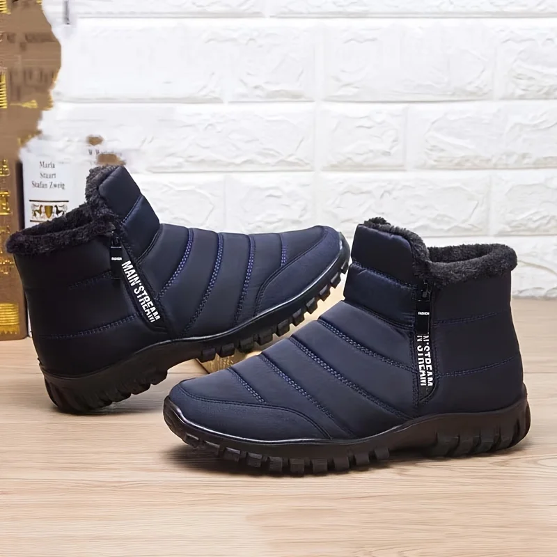 Men's shoes, men's sports shoes, winter zipper snow ankle boots, men's casual shoes, waterproof snow boots, free delivery shoes image 5
