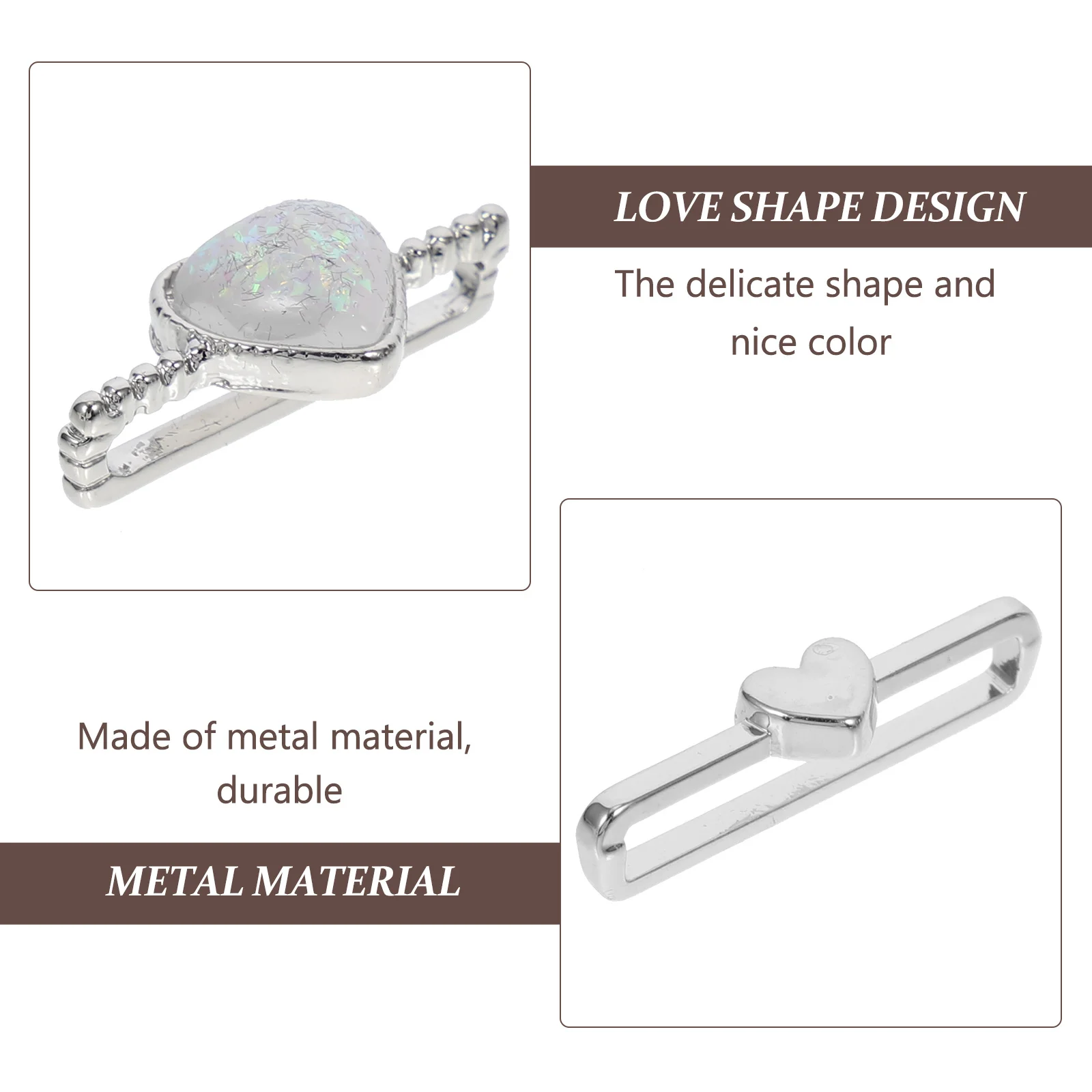 4Pcs Watchband Charms Durable Metal Ring Lightweight Compact Gift Choice Watch Band Decors Watch Band Charms Delicate Watchband