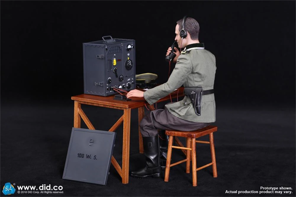 1/6 DID D80133 WWII Series Communication Center 3 Radio Operator Soldier Full Set Action Figure For Collectable