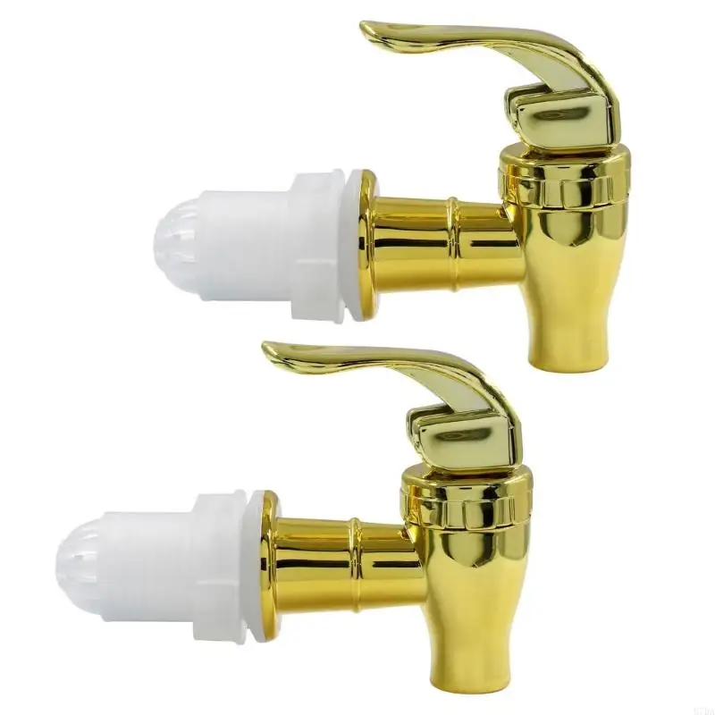 M7DA 2pcs Gold Spigot for Beverages Dispensers Portable Accessory for Event