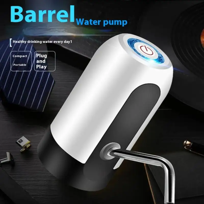 USB Rechargeable Water Bottle Pump 5 Gallon Water Bottle Dispenser Camping Portable Electric Water Dispenser Reusable