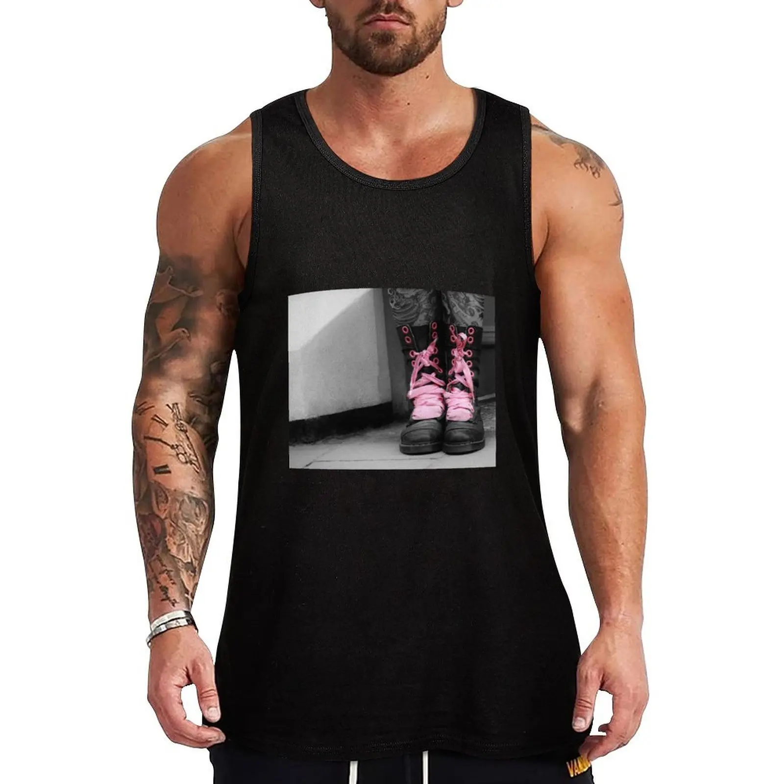 

PUNK IN PINK. Tank Top sports vest T-shirt sports training weight vest