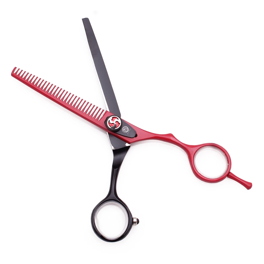 Friseurscheren Purple Dragon 5,5" 6" JP Edelstahl Haarscheren Haarschneidescheren Friseursalon Effilierscheren Z1018 – Detail 6