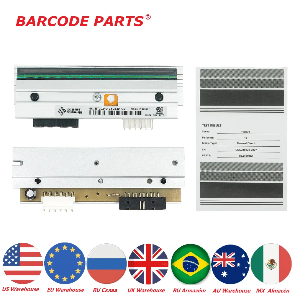 

PHD20-2181-01 203dpi Thermal Printhead for Datamax I-4206 I-4208 I-4210 I-4212 I-Class Barcode Label Printer,KPW-104-8TBB4-DMX1