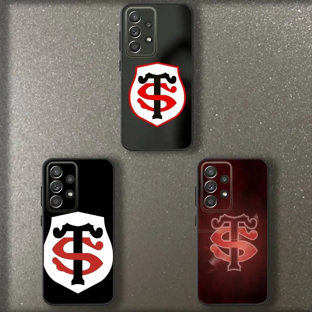 

S-Stade-T-Toulousains Phone Case For Samsung S 25,24,23,22,30,21,10,9,Ultra,Plus,Lite,FE,4,5 G Soft Black Case