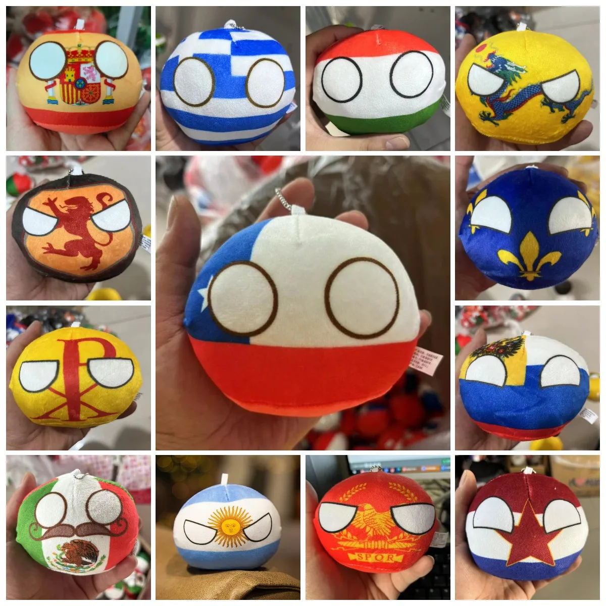 10cm Country Ball Plush Toy 70 styles Chile Lovely Polandball Pendant Soft Greece Stuffed for Kids Girls Bag Pendant Keychain