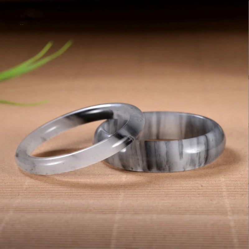 

Натуральный золотой шелк, нефритовый браслет с росписью тушью, высококачественный изысканный элегантный роскошный качественный модный ювелирный подарок, сувенир