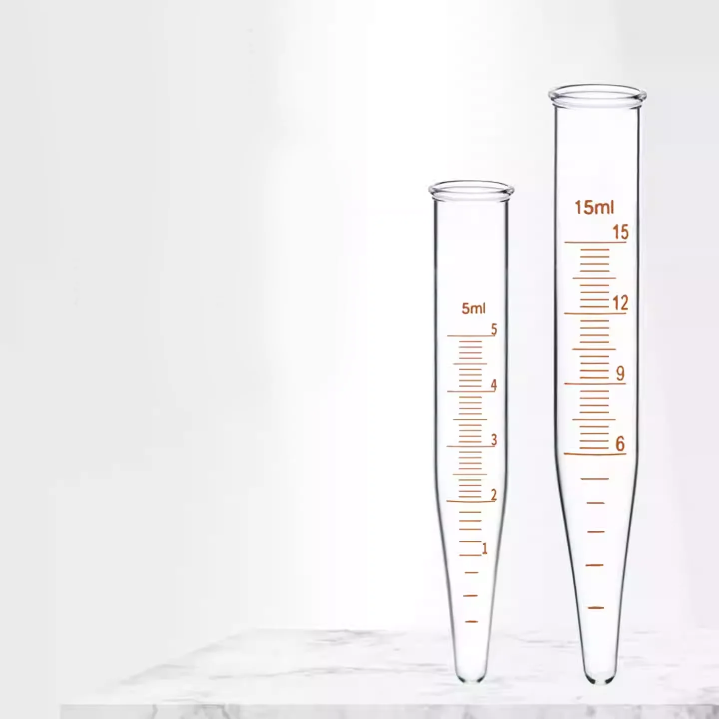 Glass scale centrifuge tube with stopper and scale line centrifuge tube