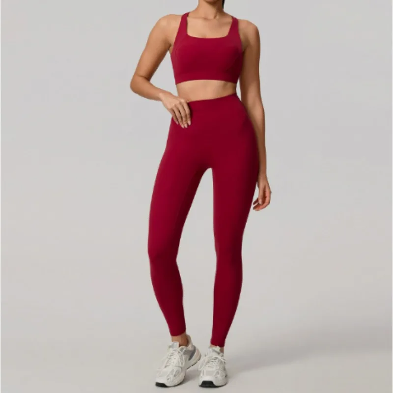 Summer Soften Yoga Set 2PCS Sports Suit Women Gym Set Fitness Tracksuit Workout Suit Female Sportswear Quick-Dry Yoga Clothing