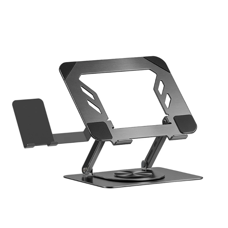 CORA Laptop Stand for Desk with Height Control and Rotating Base Use