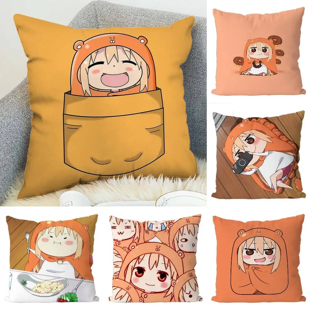 

Umaru Doma Pillow Case Luxury Double-sided For Car Pillows 45x45 Cushions Cover Home And Decoration Sofa Pillowcase 50x50