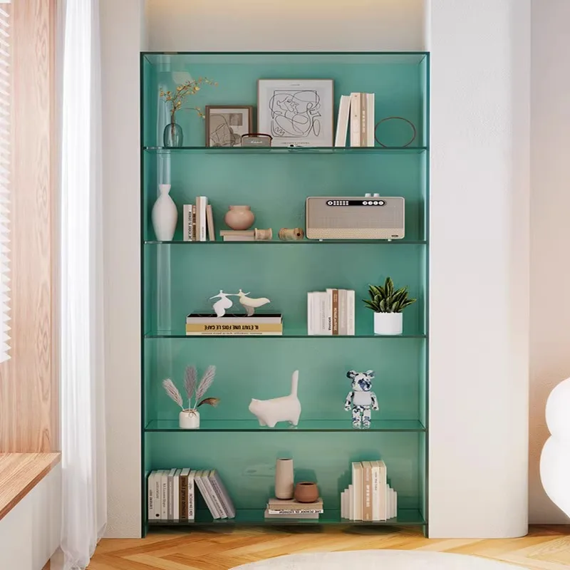 Transparent Acrylic Display Shelf Bookshelf Figure Blind Box Clothing Store Modern Multi-layer Ornament Color Display Cabinet