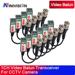 10Pcs (5 Pairs) AHD/CVI/TVI Twisted BNC CCTV Video Balun Passive Transceivers UTP Balun BNC Cat5 /Cat6 CCTV UTP Video Balun
